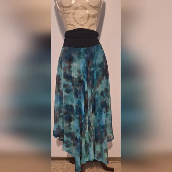 Chic Black and Teal Sun Dress By Red Coral - Picture 3 of 14